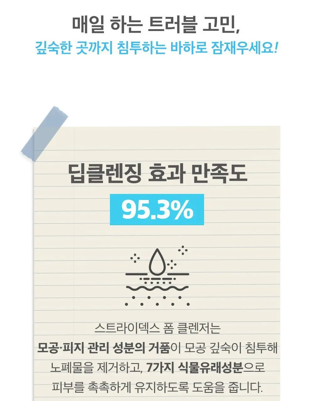 [뽀득촉촉] 스트라이덱스 약알칼리성 저자극 클렌징폼 기획(150ml+50ml) 상세페이지 10